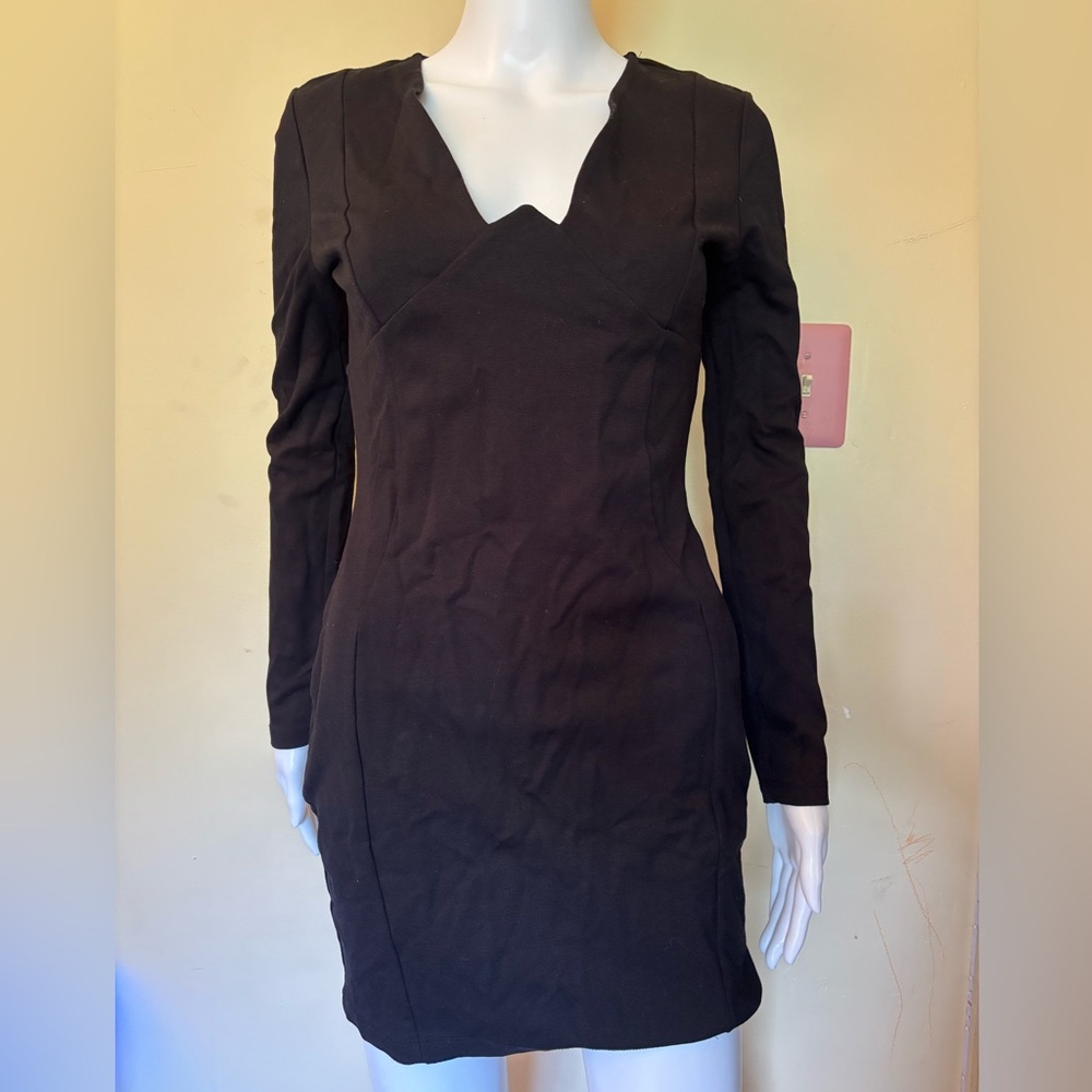 Elegant Black Long Sleeve Dress
